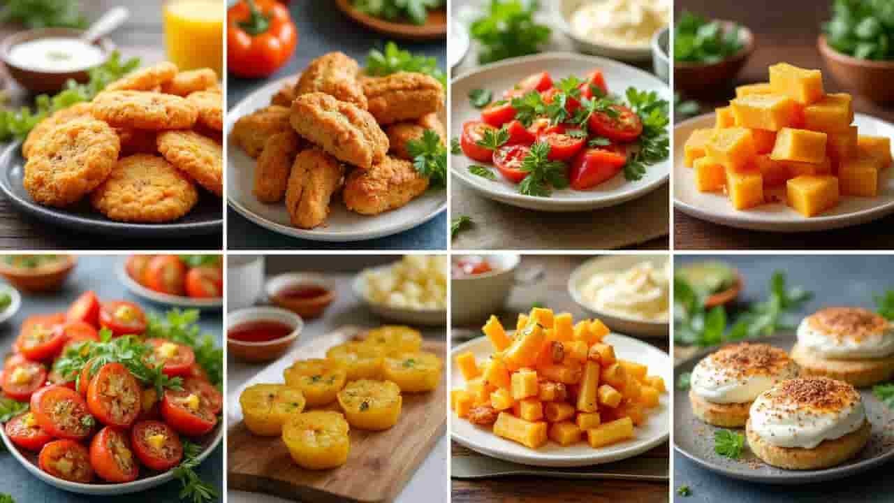 Colaj cu rețete delicioase preparate la Air Fryer